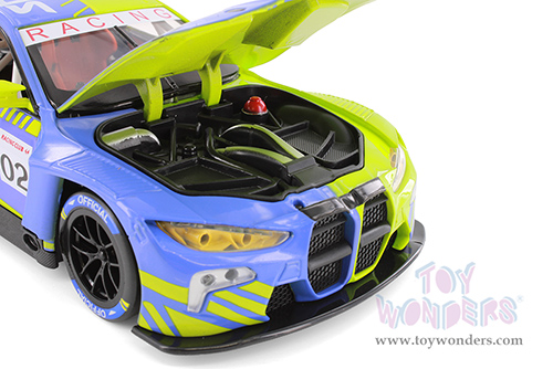 Showcasts® Collectibles - BMW M4 GT3 Liberty Racing Car #02 (1/24 scale diecast model car, Green/Blue) 68282GD MAP: $19.99