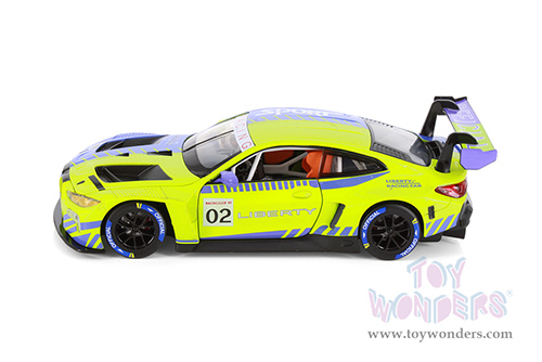 Showcasts® Collectibles - BMW M4 GT3 Liberty Racing Car #02 (1/24 scale diecast model car, Green/Blue) 68282GD MAP: $19.99