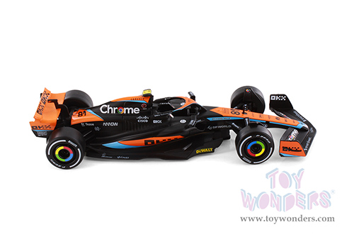 Showcasts® Collectibles - McLaren MCL60 F1 #81 Oscar Piastri & #4 Lando Norris "British GP" (2023) (1/24 scale diecast model car, Asstd.) 68287D MAP: $19.99