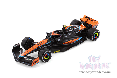 Showcasts® Collectibles - McLaren MCL60 F1 #81 Oscar Piastri & #4 Lando Norris "British GP" (2023) (1/24 scale diecast model car, Asstd.) 68287D MAP: $19.99