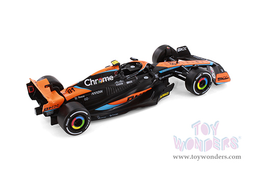 Showcasts® Collectibles - McLaren MCL60 F1 #81 Oscar Piastri "British GP" (2023) (1/24 scale diecast model car, Black/Orange) 68287WK/81 MAP: $22.99