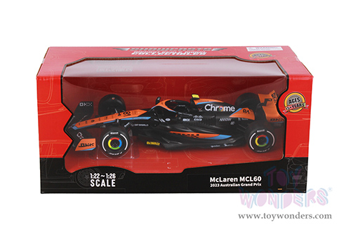 Showcasts® Collectibles - McLaren MCL60 F1 #81 Oscar Piastri "British GP" (2023) (1/24 scale diecast model car, Black/Orange) 68287WK/81 MAP: $22.99