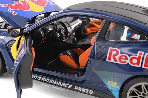 Showcasts® Collectibles - BMW M4 (G82) with Red Bull Racing Livery (1/23 scale diecast model car, Dark Blue/w Red Bull graphics) 68292D MAP: $19.99