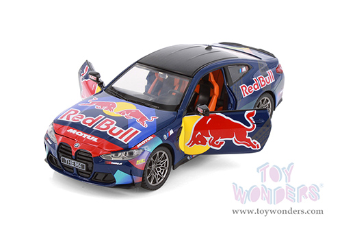 Showcasts® Collectibles - BMW M4 (G82) with Red Bull Racing Livery (1/23 scale diecast model car, Dark Blue/w Red Bull graphics) 68292D MAP: $19.99