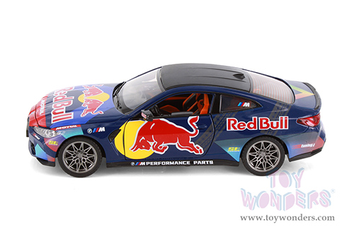 Showcasts® Collectibles - BMW M4 (G82) with Red Bull Racing Livery (1/23 scale diecast model car, Dark Blue/w Red Bull graphics) 68292D MAP: $19.99