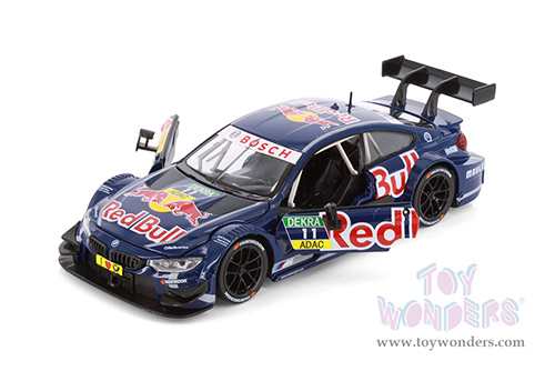 Showcasts® Collectibles - BMW M4 DTM with Red Bull Racing Livery (1/24 scale diecast model car, Dark Blue/w Red Bull graphics) 68295D MAP: $19.99