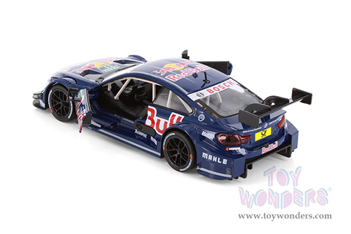 Showcasts® Collectibles - BMW M4 DTM with Red Bull Racing Livery (1/24 scale diecast model car, Dark Blue/w Red Bull graphics) 68295D MAP: $19.99