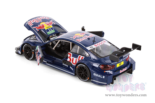 Showcasts® Collectibles - BMW M4 DTM with Red Bull Racing Livery (1/24 scale diecast model car, Dark Blue/w Red Bull graphics) 68295D MAP: $19.99