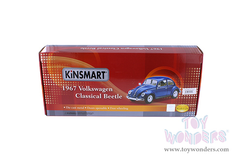Kinsmart - Volkswagen Classical Beetle Hard Top (1967, 1/24 scale diecast model car, Asstd.) 7002D