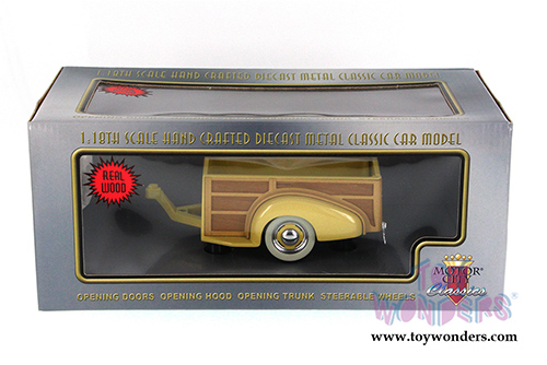 Motor City - Woody Trailer (1:18, scale diecast model car, Italian Cream) 71001CM