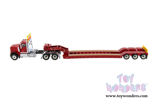 Diecast Masters - International&reg; HX520 SFFA Tandem Tractor with XL 120 Low-Profile HDG Trailer (1/50 scale diecast model car, Red) 71016