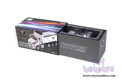 Diecast Masters - Western Star 4700 SBFA Dump Truck (1/50 scale diecast model car, White) 71034