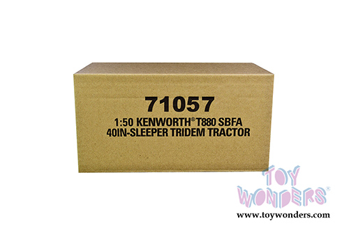 Diecast Masters - Kenworth&reg; T880 SBFA 40" Sleeper Tridem Tractor (1/50 scale diecast model car, Speed Orange) 71057