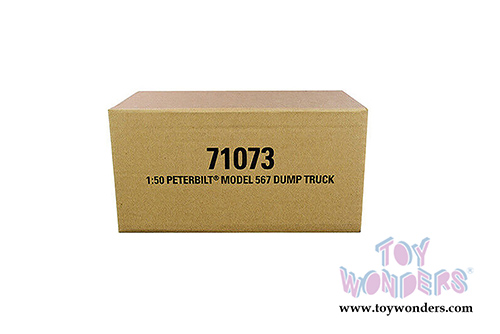 Diecast Masters - Peterbilt&reg; 567 SFFA Tandem Dump Truck with Lift Axle (1/50 scale diecast model car, Legendary Blue/Chrome) 71073