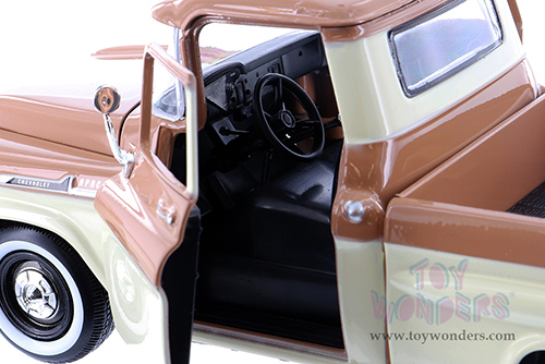 Showcasts® Collectibles - Chevrolet® Apache Fleetside Pickup Truck (1958, 1/24 scale diecast model car, Brown/Beige) 71311BN MAP: $22.99