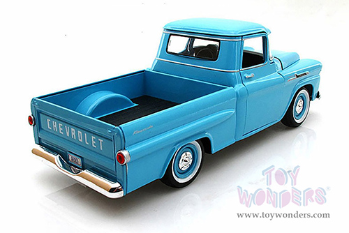 Showcasts® Collectibles - Chevy® Apache™ Fleetside Pickup Truck (1958, 1/24 scale diecast model car, Light Blue) 71311BU MAP: $22.99