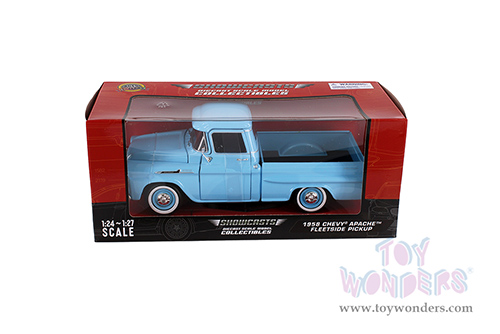 Showcasts® Collectibles - Chevy® Apache™ Fleetside Pickup Truck (1958, 1/24 scale diecast model car, Light Blue) 71311BU MAP: $22.99