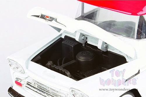 Showcasts® Collectibles - Chevrolet® Apache Fleetside Pickup Truck (1958, 1/24 scale diecast model car, White/Red) 71311WT MAP: $22.99