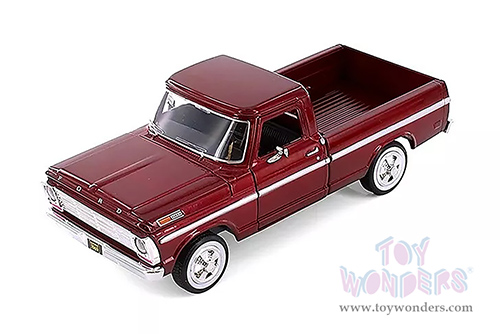 Showcasts® Collectibles - Ford F-100 Pickup (1969, 1/24 scale diecast model car, Burgundy) 71315BG MAP: $22.99