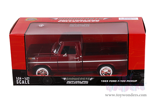 Showcasts® Collectibles - Ford F-100 Pickup (1969, 1/24 scale diecast model car, Burgundy) 71315BG MAP: $22.99