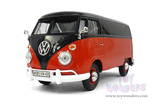 Showcasts® Collectibles - Volkswagen Type 2 (T1) Delivery Van (1/24 scale diecast model car, Red/Black) 71342R MAP: $22.99