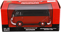 Showcasts® Collectibles - Volkswagen Type 2 (T1) Delivery Van (1/24 scale diecast model car, Red/Black) 71342R MAP: $22.99; 