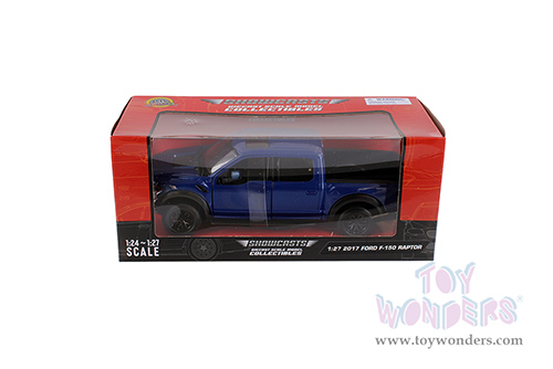 Showcasts® Collectibles - Ford F-150 Raptor Pickup (2017, 1/27 scale die cast model car, Blue) 71344BU MAP: $22.99