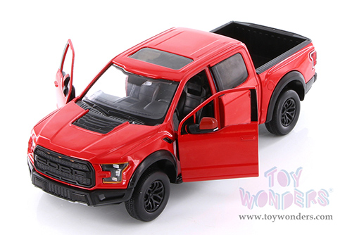 Showcasts® Collectibles - Ford F-150 Raptor Pickup (2017, 1/27 scale die cast model car, Red) 71344R MAP: $22.99