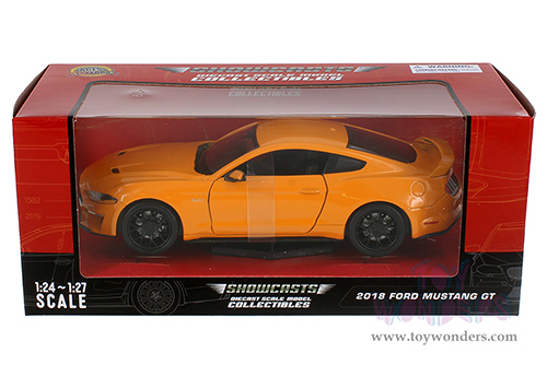 Showcasts® Collectibles - Ford Mustang GT Hardtop (2018, 1/24 scale diecast model car, Orange) 71352OR MAP: $22.99