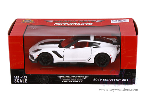 Showcasts® Collectibles - Chevrolet® Corvette® ZR1 Hardtop (2019, 1/24 scale diecast model car, White/Red interior) 71356R MAP: $22.99