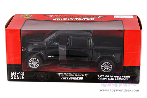 Showcasts® Collectibles - Dodge Ram 1500 Crew Cab Laramie Pickup Truck (2019, 1/27 scale diecast model car, Black) 71357BK MAP: $22.99