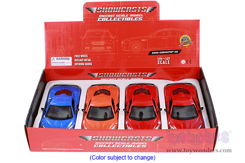 Showcasts® Collectibles - Chevrolet® Corvette® C8 Stingray Hardtop (2020, 1/24 scale diecast model car, Asstd.) 71360D MAP: $19.99