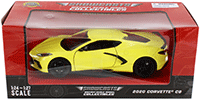 Showcasts®  Collectibles - Chevrolet® Corvette® C8 Stingray Hardtop (2020, 1/24 scale diecast model car, Yellow) 71360YL MAP: $19.99