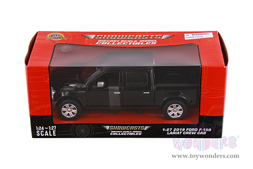 Showcasts® Collectibles - Ford F-150 Lariat Crew Cab Pickup Truck (2019, 1/27 scale diecast model car, Black) 71363BK MAP: $22.99