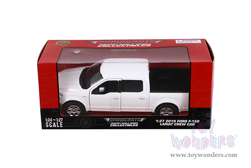 Showcasts® Collectibles - Ford F-150 Lariat Crew Cab Pickup Truck (2019, 1/27 scale diecast model car, White) 71363WH MAP: $22.99
