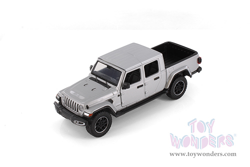 Showcasts® Collectibles - Jeep® Gladiator Overland (Closed Top) Pickup Truck (2021, 1/27 scale diecast model car, Silver) 71365D MAP: $19.99