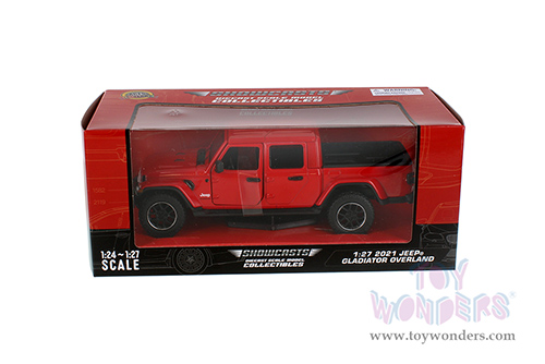 Showcasts® Collectibles - Jeep® Gladiator Overland Pickup Truck (2021, 1/27 scale diecast model car, Red) 71365R MAP: $22.99