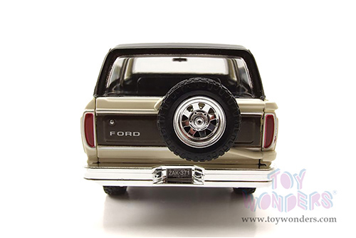 Showcasts® Collectibles - Ford Bronco Ranger XLT with Spare Tire (1978, 1/24 scale diecast model car, Cream/Brown) 71371WCM MAP: $22.99