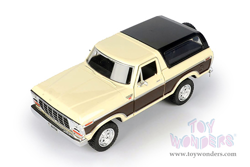 Showcasts® Collectibles - Ford Bronco Ranger XLT with Spare Tire (1978, 1/24 scale diecast model car, Cream/Brown) 71371WCM MAP: $22.99