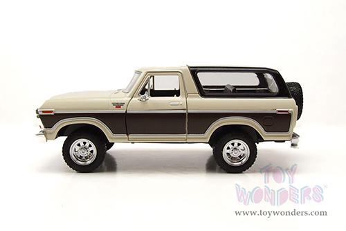 Showcasts® Collectibles - Ford Bronco Ranger XLT with Spare Tire (1978, 1/24 scale diecast model car, Cream/Brown) 71371WCM MAP: $22.99