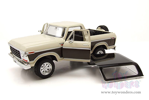 Showcasts® Collectibles - Ford Bronco Ranger XLT with Spare Tire (1978, 1/24 scale diecast model car, Cream/Brown) 71371WCM MAP: $22.99