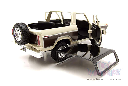 Showcasts® Collectibles - Ford Bronco Ranger XLT with Spare Tire (1978, 1/24 scale diecast model car, Cream/Brown) 71371WCM MAP: $22.99