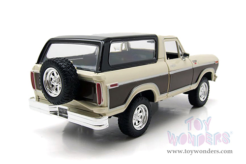 Showcasts® Collectibles - Ford Bronco Ranger XLT with Spare Tire (1978, 1/24 scale diecast model car, Cream/Brown) 71371WCM MAP: $22.99