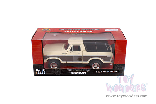 Showcasts® Collectibles - Ford Bronco Ranger XLT with Spare Tire (1978, 1/24 scale diecast model car, Cream/Brown) 71371WCM MAP: $22.99