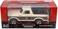 Showcasts® Collectibles - Ford Bronco Ranger XLT with Spare Tire (1978, 1/24 scale diecast model car, Cream/Brown) 71371WCM MAP: $22.99
