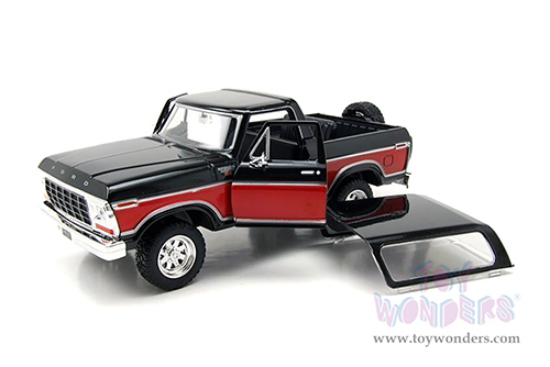 Showcasts® Collectibles - Ford Bronco Ranger XLT with Spare Tire (1978, 1/24 scale diecast model car, Black/Red) 71371WRK MAP: $22.99