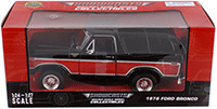 Showcasts® Collectibles - Ford Bronco Ranger XLT with Spare Tire (1978, 1/24 scale diecast model car, Black/Red) 71371WRK MAP: $22.99