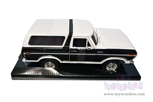 Showcasts® Collectibles - Ford Bronco (1978, 1/24 scale diecast model car, Black/White) 71373WBK MAP: $22.99