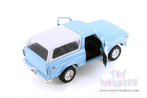 Showcasts® Collectibles - Ford Bronco (1978, 1/24 scale diecast model car, Light Blue/White Camper) 71373WBU MAP: $22.99