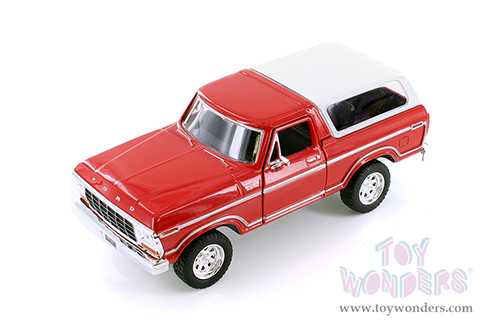 Showcasts® Collectibles - Ford Bronco (1978, 1/24 scale diecast model car, Red/White Camper) 71373WR MAP: $22.99
